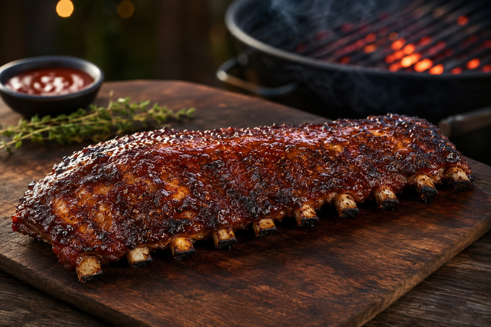 Рецепты: Свиные ребрышки BBQ