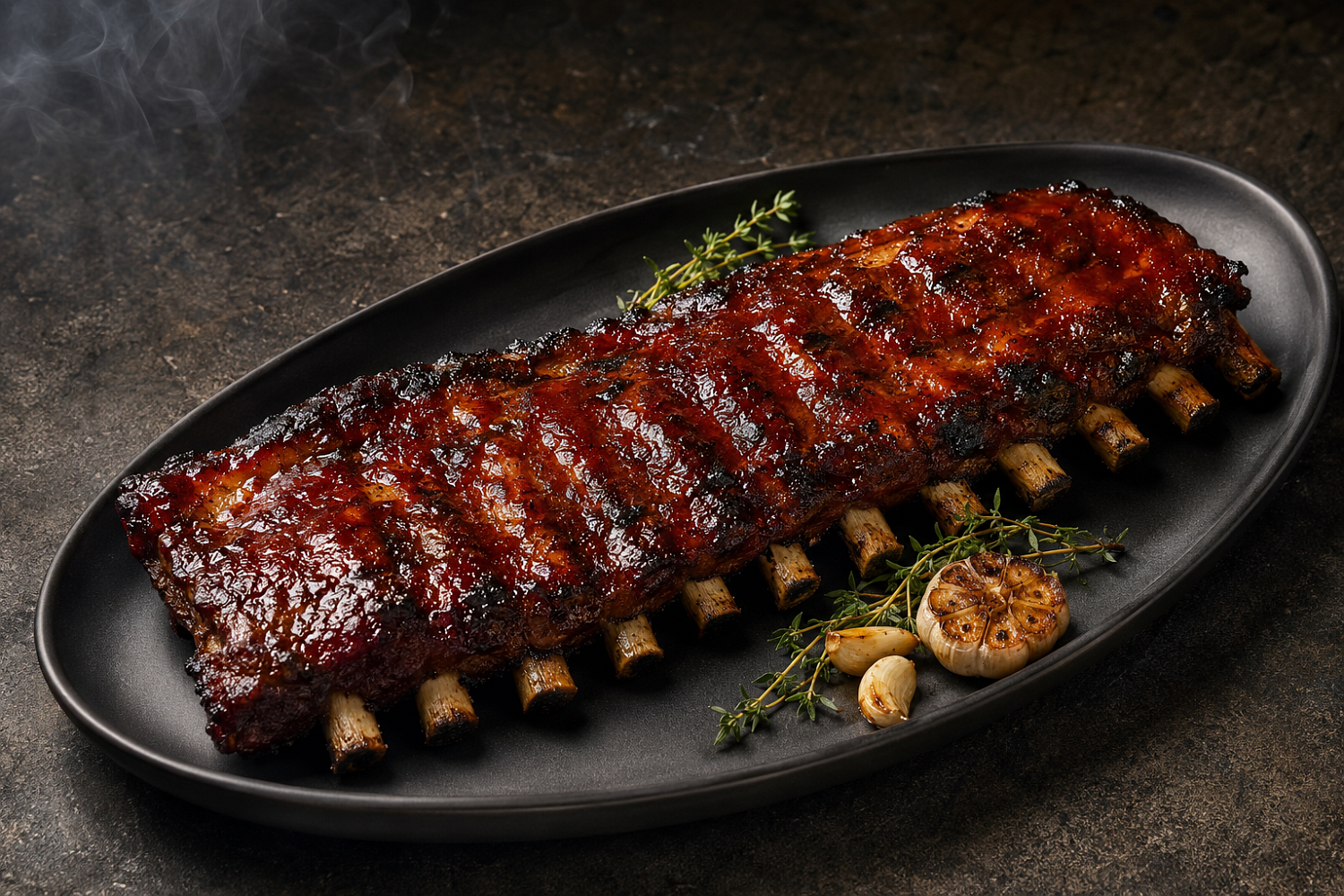 Рецепты: Свиные ребрышки BBQ
